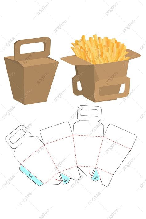 Fries Box Template