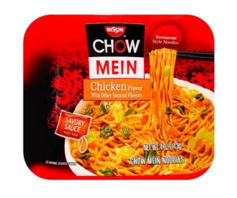 Nissin Chicken Flavor Instant Chow Mein Noodles With Savory Sauce 113g Costless Wholesale