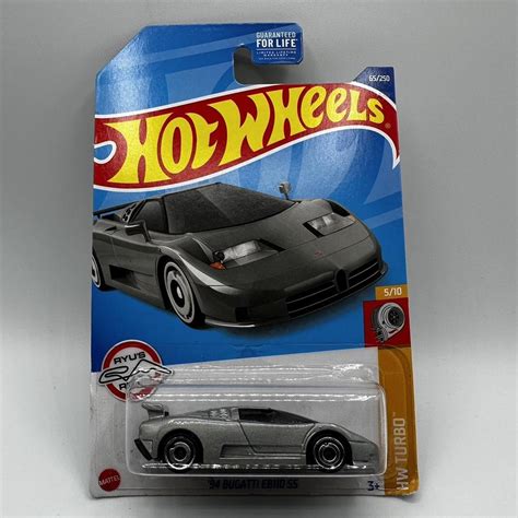 Hot Wheels Bugatti Eb Ss Card Wear Depop
