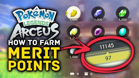 Pokemon Legends Arceus Merit Point Farm Evolution Items Tips Tricks