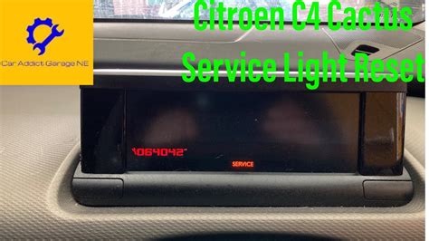 How To Reset Service Light Citroen C Cactus Youtube