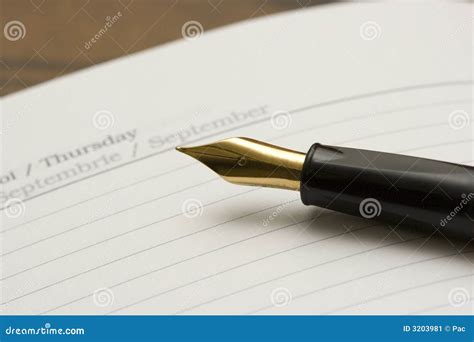 Diary And Pen Stock Image - Image: 3203981