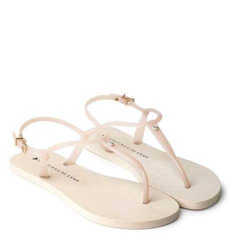 Rasteira Pop Translucida Nude Manteiga 1670 16 4 Bege