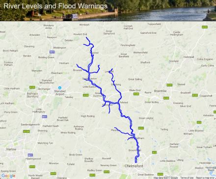 The upper River Chelmer :: Flood alerts and warnings :: the UK River ...