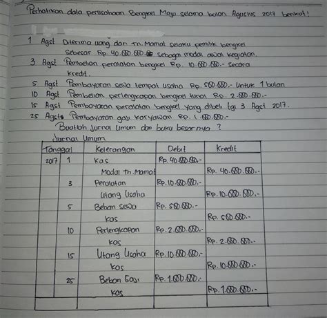 Contoh Jurnal Dan Buku Besar Download Contoh Lengkap Gratis ️