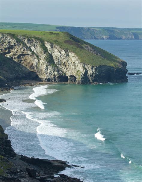 Trebarwith Strand, Cornwall by Dr T J Martin