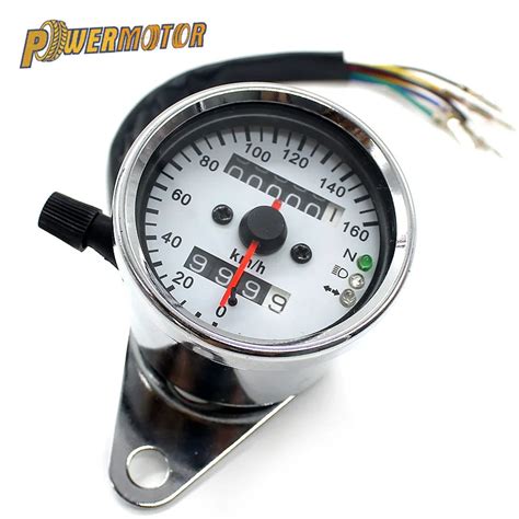 12V Universal Motorrad Tachometer Tacho Gauge Tachometer Mit Led