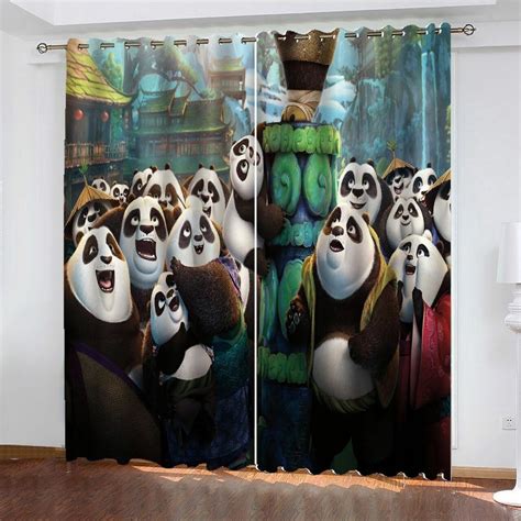 Kung Fu Panda 4 3d Living Room Shower Curtains Houston Wall