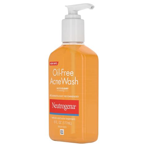 Neutrogena Oil Free Salicylic Acid Acne Fighting Face Wash Fl Oz