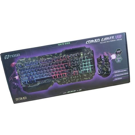 Combo Tecladomouse Noga Gamer Nkb 233 Distribuidora Victoria