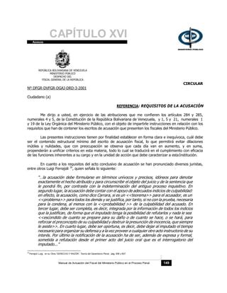 Requisitos De La Acusacion Fiscal IAFJSR PDF