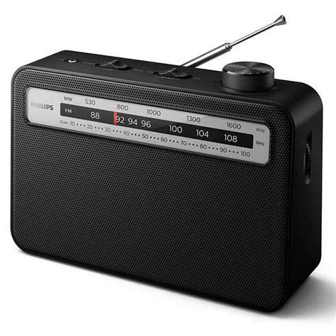 Philips AM Radio portátil FM serie 2000 con altavoz, CA o batería