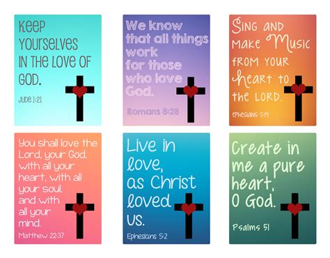 Valentine Scripture Cards 10 Free Pdf Printables Printablee