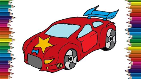 Race Car Drawing For Kids Easy