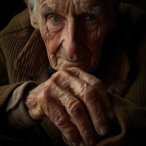 Premium Photo Image Of An Old Man Holding His Hands