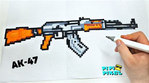 AK 47 Pixel Art