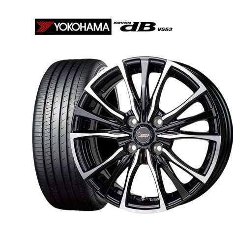 HOT STUFF サマータイヤ ホイール 本セット ホットスタッフ クロノス CH ヨコハマ ADVAN アドバン dB V