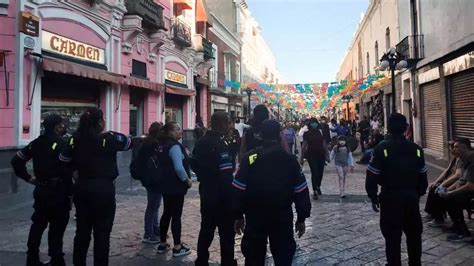 Refuerzan vigilancia en centro de Puebla por Año Nuevo