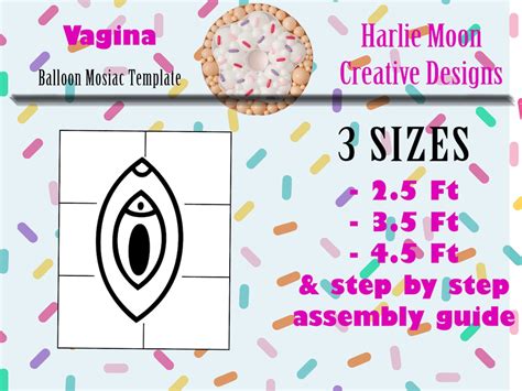 Vagina Sexy Bachelor Party Balloon Template 2 5ft Etsy