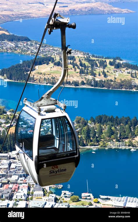 Skyline Gondola Lake Wakatipu Queenstown New Zealand Stock Photo Alamy