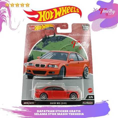 Jual Hot Wheels Premium Bmw M E Auto Strasse Merah Q Ban Karet Shopee Indonesia
