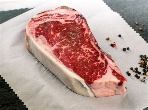 Dry Aged Naturally Raised Hand Select Kansas City Strip Steak 4 Per Pack