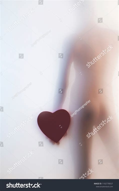 Nude Male Silhouette Posing Naked Red Stock Photo 1192778557 Shutterstock