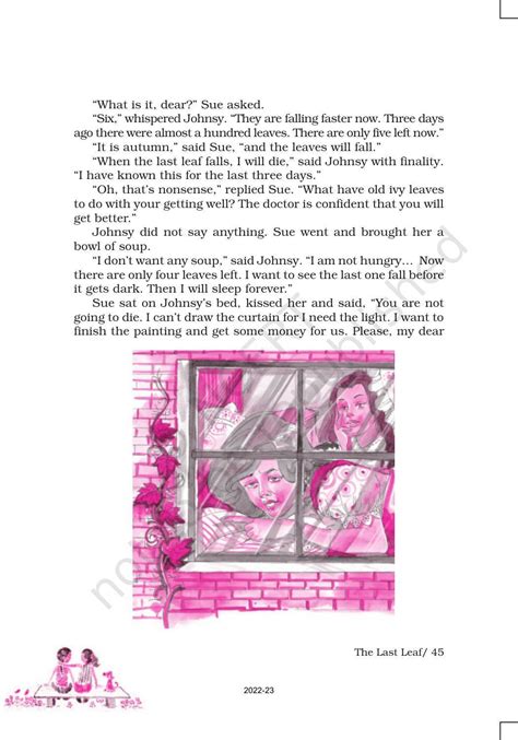 Ncert Book For Class 9 English Chapter 7 The Last Leaf
