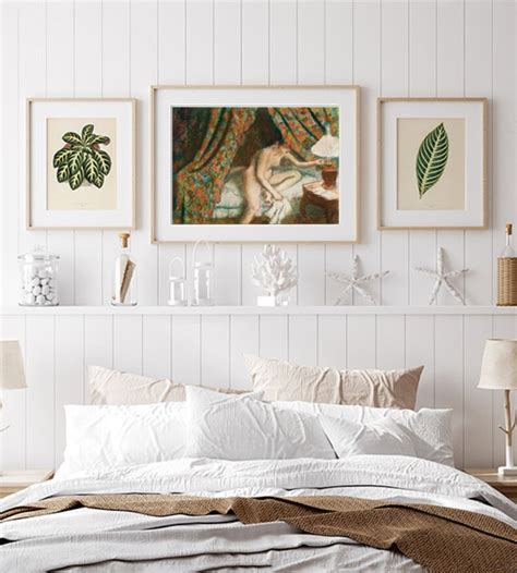 Poster Wall Art Naked Woman In Bed Retiring By Edgar Etsy