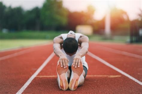 Premium Photo Athletes Sport Man Runner Wearing White Sportswear To