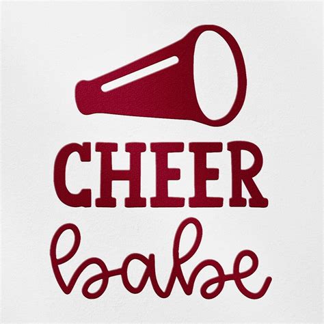 Transparent Decal Stickers Of Cheer Babe Burgundy Premium Waterproof Vinyl Decal Stickers For
