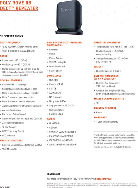 Poly Rove Dect Ip Phone Solution En