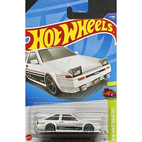 車庫 現貨 Hot Wheels 風火輪 Toyota AE 頭文字D 消光白 蝦皮購物