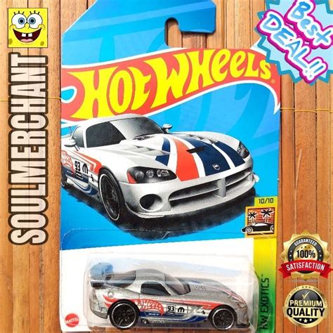 Jual Hotwheels Dodge Viper Srt Acr Biru Team Hot Wheels Toyo Tires Mopar Shopee Indonesia