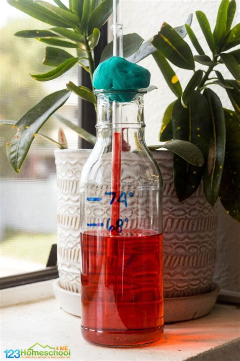 Diy Homemade Thermometer Science Experiment For Kids Artofit