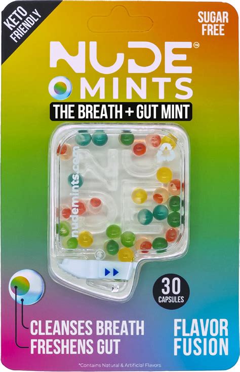 Amazon NUDE MINTS Concentrated Liquid Capsules Mouth Watering Mint Lasts X Longer