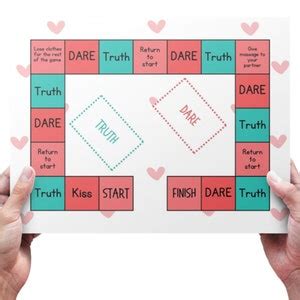 Printable Erotic Sex Board Game For Couples Truth Or Dare Sex Gift For Him And Her Couples