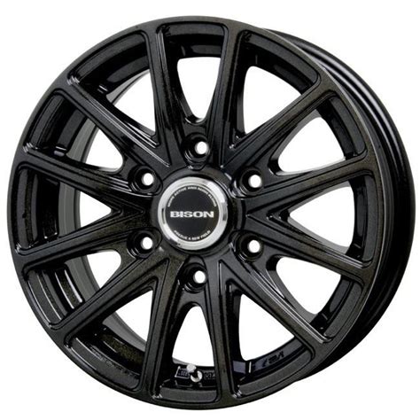 HOT STUFF ホットスタッフバイソン BN インチ x J INSET メタリックブラック MBK 本 NV キャラバン専用 アルミ