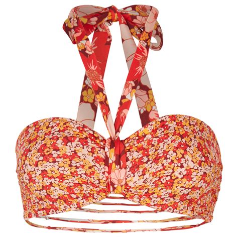 O Neill Reversible Jen Bandeau Retro Bikini Top Women S Buy Online