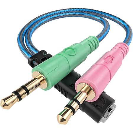 Amazon Cable Divisor De Audio Jack De In Para Pc Con