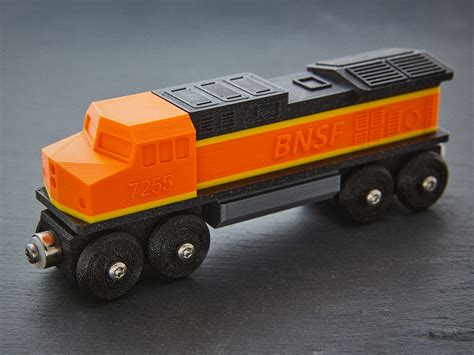 Toy Train BNSF locomotive BRIO / IKEA compatible by TechNerd | Download ...