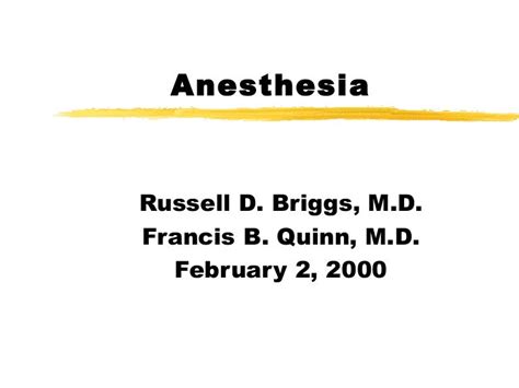 Basics Of Anesthetic Drugs