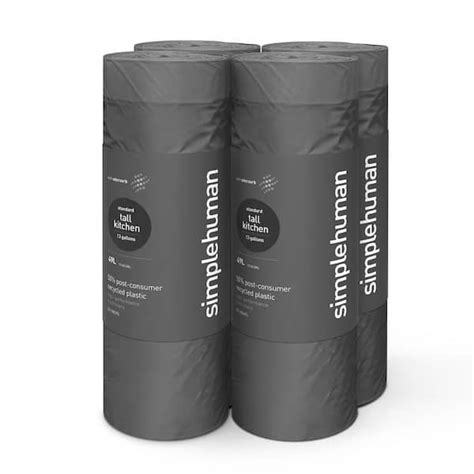 Simplehuman 13 Gal Extra Strong Odor Absorbing Tall Kitchen Drawstring