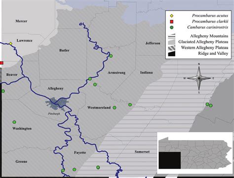 Non Target Western Pennsylvania Appalachian Crayfish Collection Sites