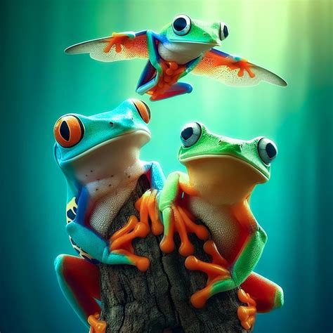 Premium Photo Frog Tree Frog Amphibians Frogs Animal Themes Green