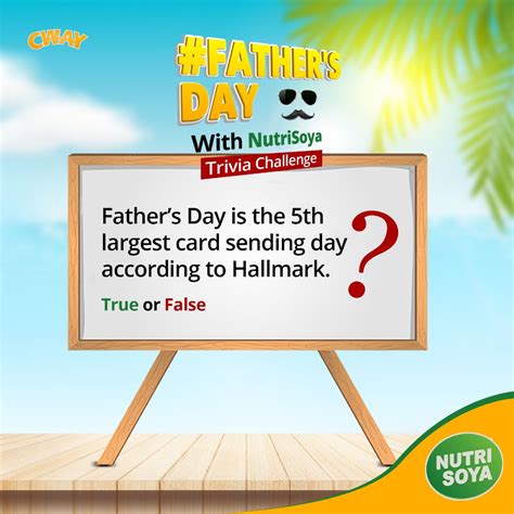 Nutri Soya On Twitter Day 2 Fathersdaywithnutrisoya Trivia