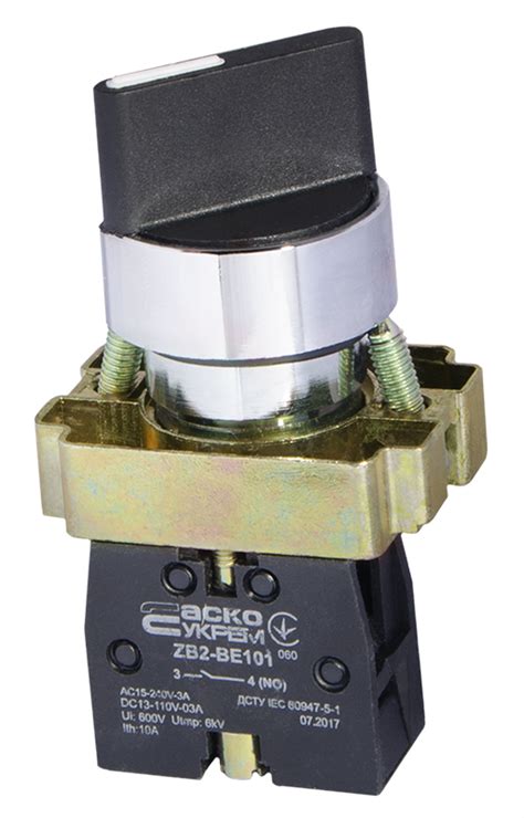 Кнопка поворотная АсКо XB2-BD21(Стандартная ручка) (A0140010004) в ...