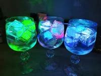 Multicolored LED Party Lights For Bars Clubs Weddings Glowing Ice Cubes ...