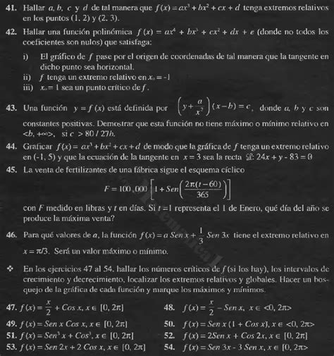 Criterio De La Primera Derivada Ejercicios Resueltos Pdf