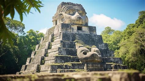 Templo Del Gran Jaguar En Tikal En Guatemala Foto Premium